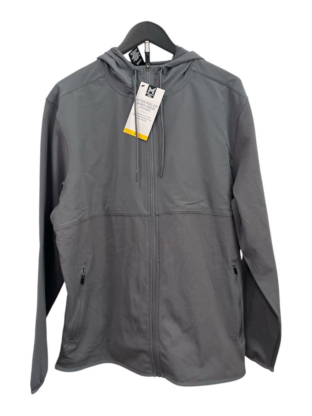 Men's Full-Zip Hooded Jacket - Gray